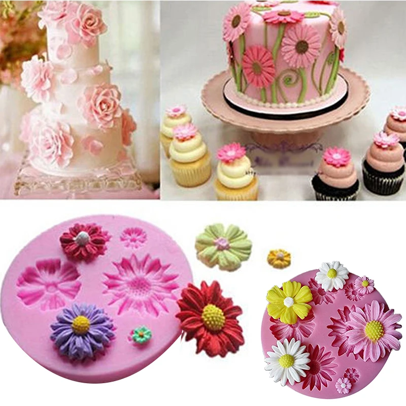 New 3D Flower Silicone Molds Fondant Craft Cake Candy Chocolate Sugarcraft Ice Pastry Baking Tool Mould Soap Mold Cake Decorator
New 3D Flower Silicone Molds Fondant Craft Cake Candy Chocolate Sugarcraft Ice Pastry Baking Tool Mould Soap Mold Cake Decorator