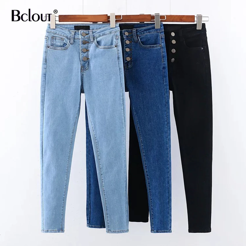 Bclout High Waist Demin Pencil Pants Streetwear Pockets Blue Women Jeans Autumn 2020 Button Fashion Trousers Woman Clothes 
Bclout High Waist Demin Pencil Pants Streetwear Pockets Blue Women Jeans Autumn 2020 Button Fashion Trousers Woman Clothes