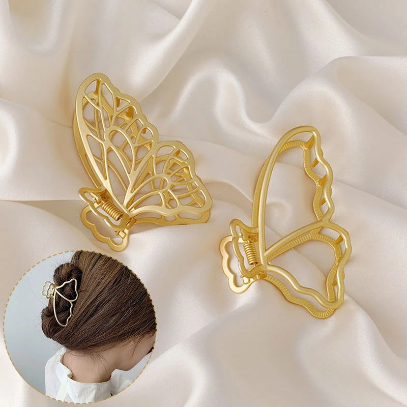 Korean Style Butterfly Barrettes For Women Girls Solid Color Sweet Simple All-match Butterfly Metal Pearl Hair Claws Headwear
Korean Style Butterfly Barrettes For Women Girls Solid Color Sweet Simple All-match Butterfly Metal Pearl Hair Claws Headwear