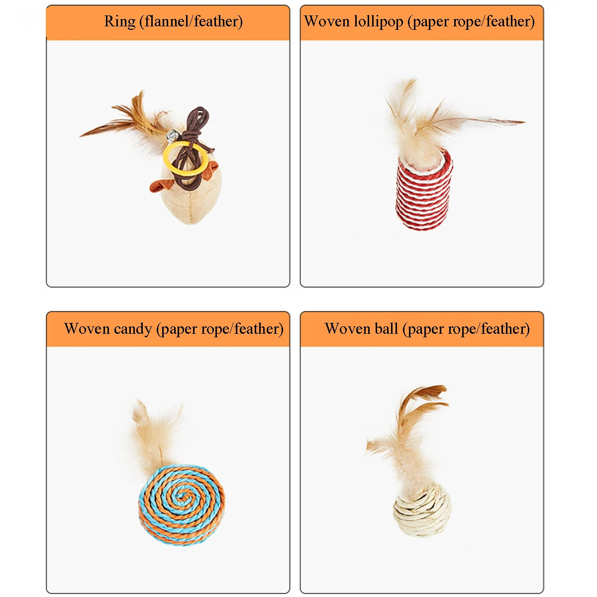 7pcs Cartoon Pet Cat Teaser Toys Feather Wood Rod Mouse Toy With Mini Bell Cat Catcher Teaser Wooden Stick Cat Interactive Toys
7pcs Cartoon Pet Cat Teaser Toys Feather Wood Rod Mouse Toy With Mini Bell Cat Catcher Teaser Wooden Stick Cat Interactive Toys