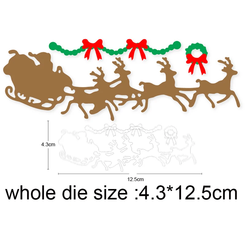 2020 New Metal Cutting Dies Christmas Santa Sleigh Craft Dies Scrapbooking dies Album Card Making Embossing Die Cut stencil dies
2020 New Metal Cutting Dies Christmas Santa Sleigh Craft Dies Scrapbooking dies Album Card Making Embossing Die Cut stencil dies