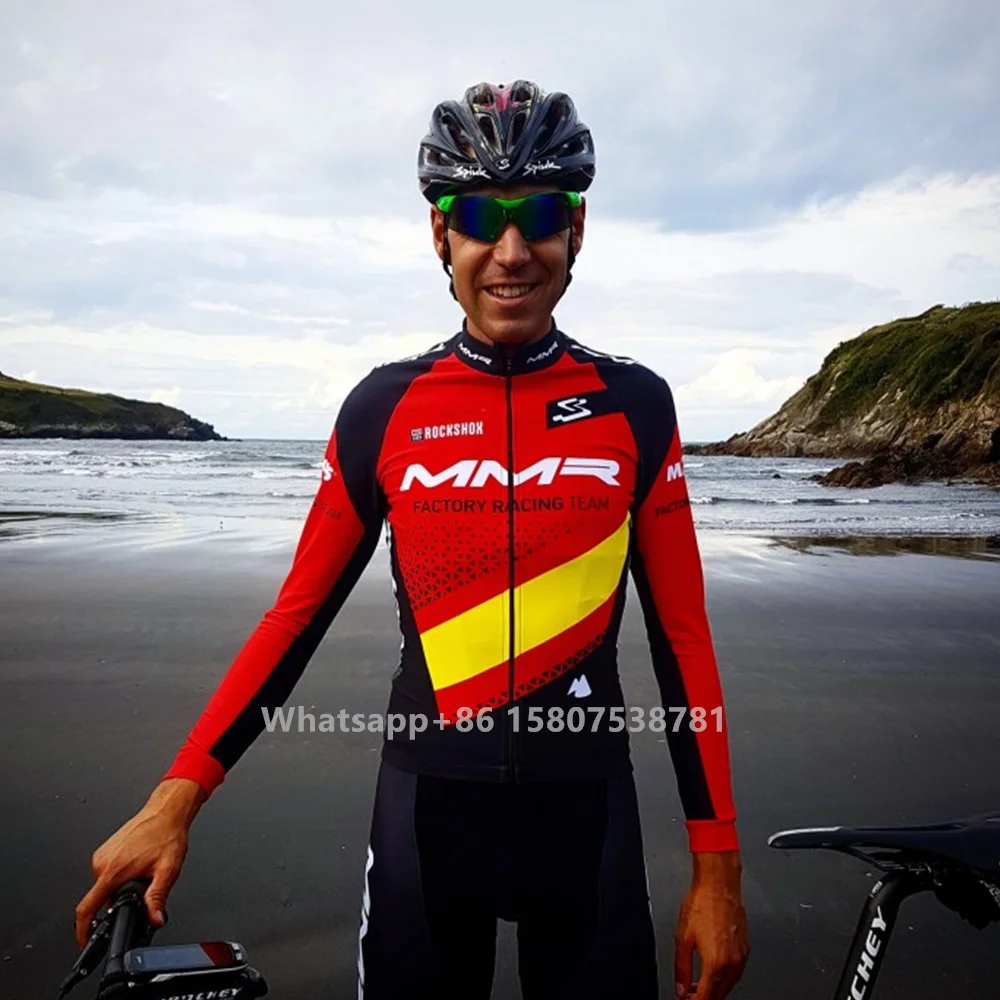 MMR Men’s winter fleeves jacket Mtb Alphaskin Sport Long-Sleeve and bib pants Training Tee maillot cycling jersey road bike suit
MMR Men’s winter fleeves jacket Mtb Alphaskin Sport Long-Sleeve and bib pants Training Tee maillot cycling jersey road bike suit