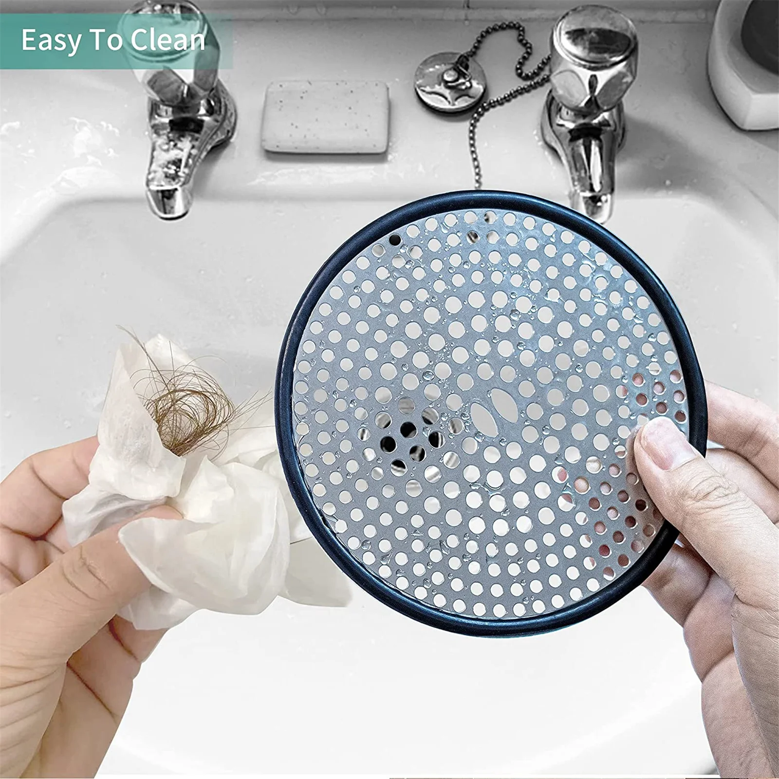 Stainless Steel Drain Hair Catcher Round Tub Shower Drain Bathtub Drain Cover Hair Trap for Bathroom Kitchen TS3
Stainless Steel Drain Hair Catcher Round Tub Shower Drain Bathtub Drain Cover Hair Trap for Bathroom Kitchen TS3