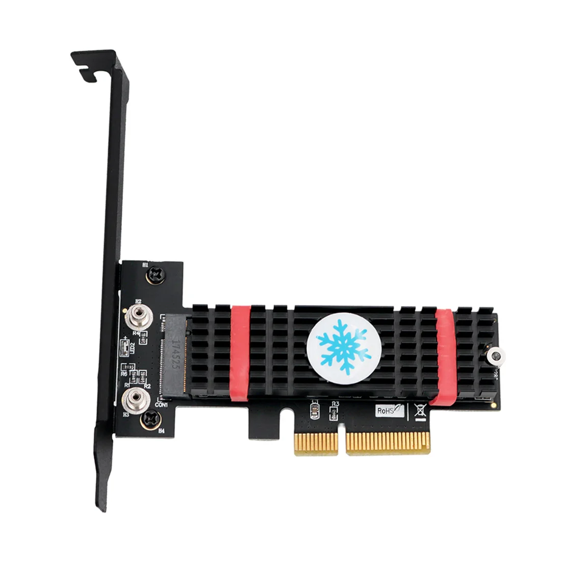 M.2 for NGFF SSD TO PCIE X4 Adapter M Key Interface Card PCI Express 3.0 x4 Support 2242-2280 Size M.2 Adapter w Heatsink
M.2 for NGFF SSD TO PCIE X4 Adapter M Key Interface Card PCI Express 3.0 x4 Support 2242-2280 Size M.2 Adapter w Heatsink