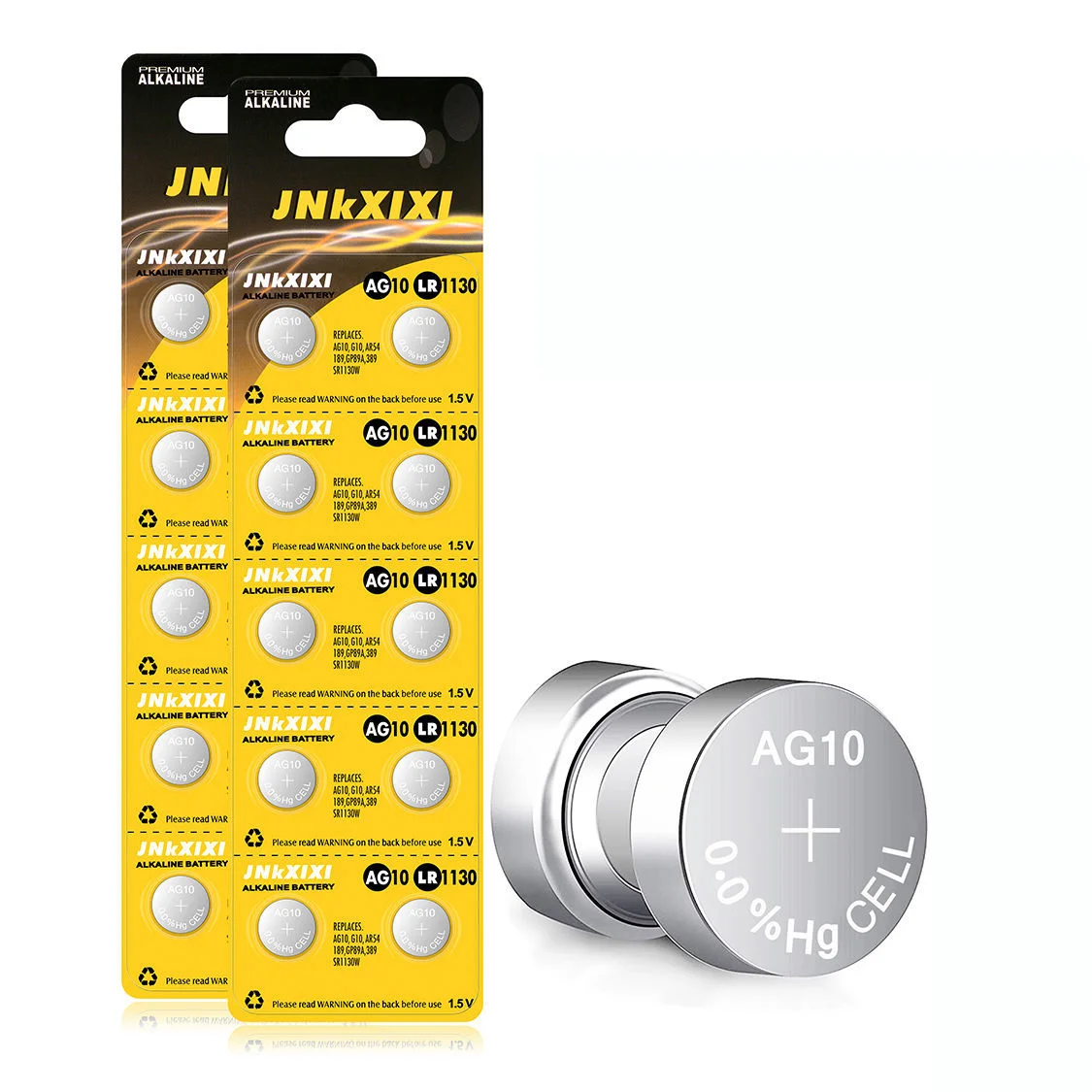 20 Pcs 2 Cards AG10 LR1130 1130 SR1130 389A LR54 L1131 389A 1.5V Button Coin Cell Batteries JNKXIXI
20 Pcs 2 Cards AG10 LR1130 1130 SR1130 389A LR54 L1131 389A 1.5V Button Coin Cell Batteries JNKXIXI