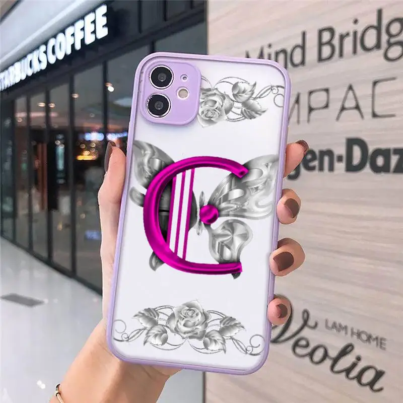 Custom 26 letters Phone Cases Matte For iPhone 12 Mini 11 Pro XR XS Max 7 8 Plus X Hard PC Back Cover
Custom 26 letters Phone Cases Matte For iPhone 12 Mini 11 Pro XR XS Max 7 8 Plus X Hard PC Back Cover