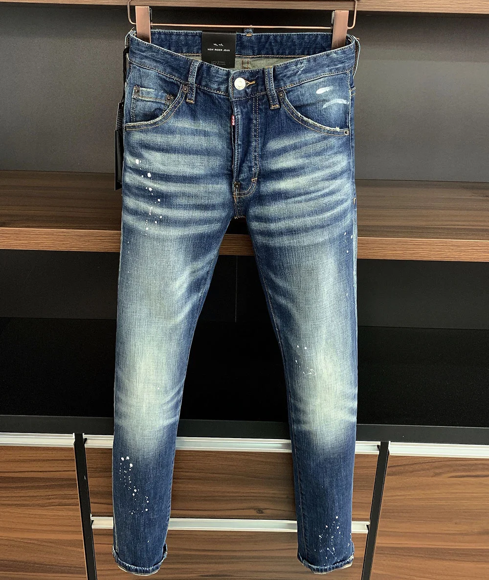 European style dsq brand men Italy jeans pants blue biker Men Slim denim jeans straight trousers hole Pants jeans for men 231
European style dsq brand men Italy jeans pants blue biker Men Slim denim jeans straight trousers hole Pants jeans for men 231