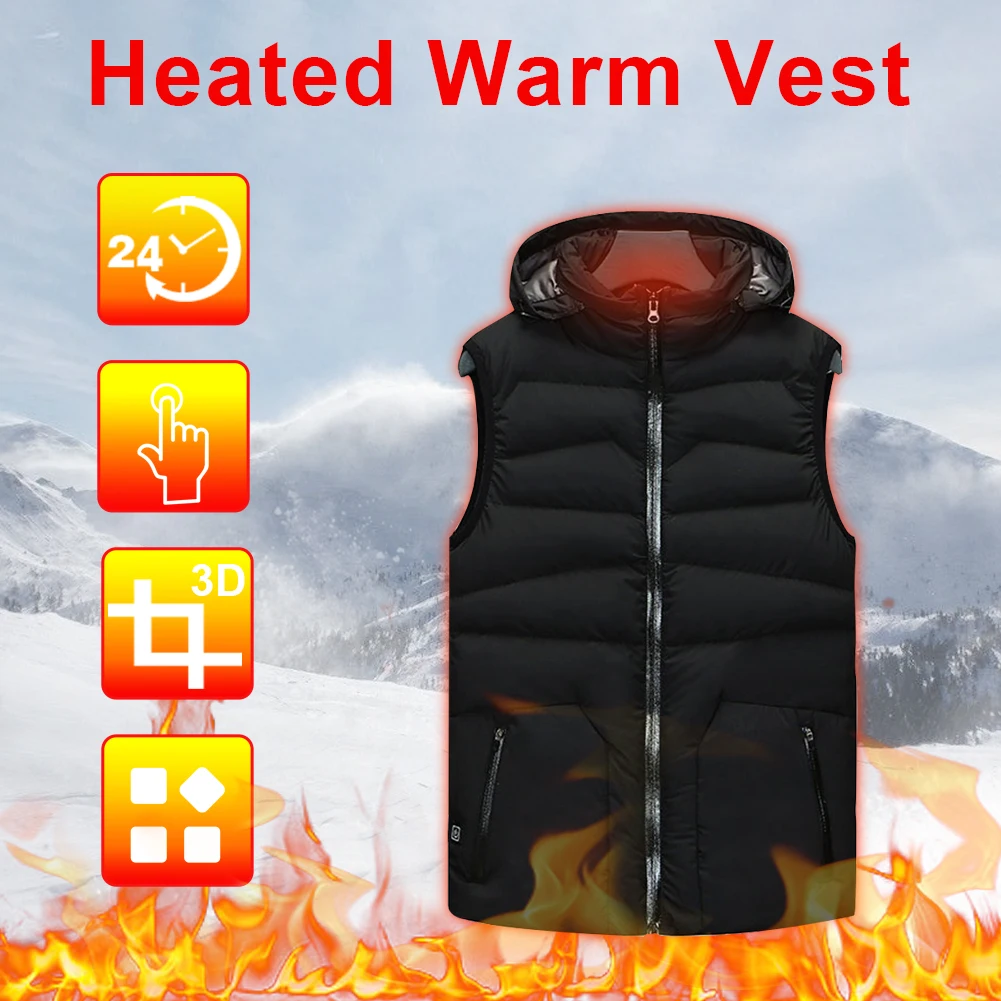Plus Size Warm Men Women Winter USB Infrared Heating Vest Flexible Electric Thermal Waistcoat Fish Hiking Outdoor Hooded Jackets
Plus Size Warm Men Women Winter USB Infrared Heating Vest Flexible Electric Thermal Waistcoat Fish Hiking Outdoor Hooded Jackets