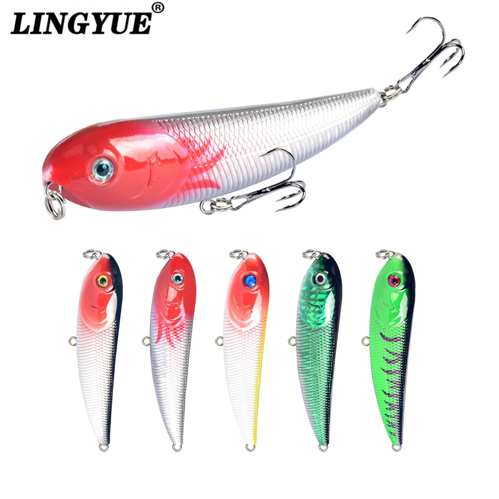 1pcs 11cm 15.5g Fishing Lures Pencil Hard Baits With 4# Hooks Artificial Quality Good Bass Wobblers Fishing Tackle Lure 3D eyes
1pcs 11cm 15.5g Fishing Lures Pencil Hard Baits With 4# Hooks Artificial Quality Good Bass Wobblers Fishing Tackle Lure 3D eyes