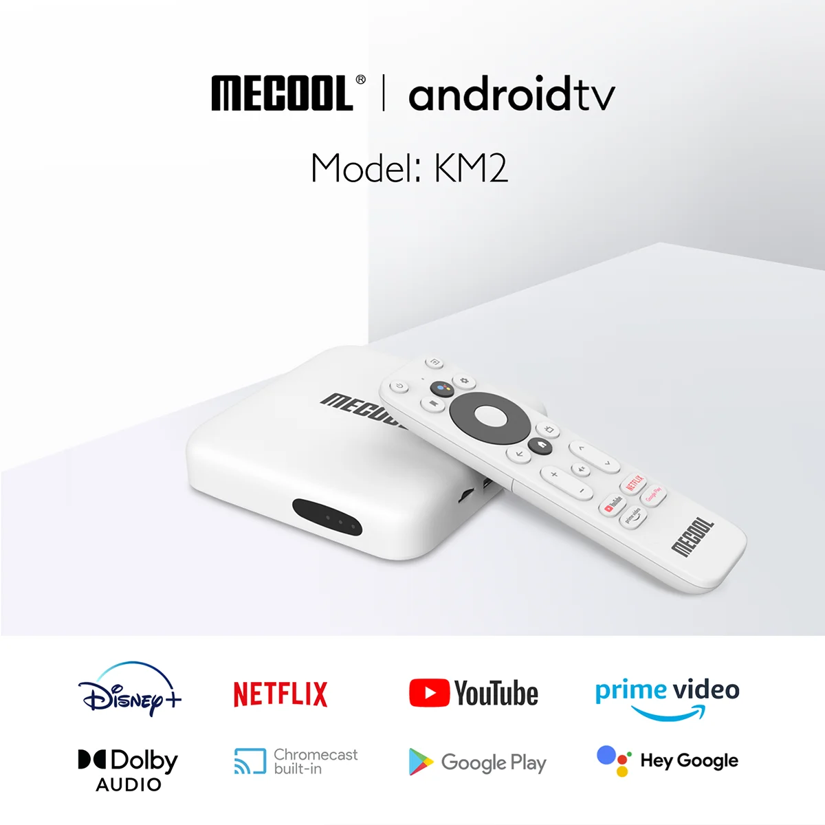 

MECOOL KM2 Smart TV BOX Amlogic S905X2 Android 10 Smart TV BOX DDR4 2GB 8GB SPDIF IPTV Prime Video Control 4K TV Receivers