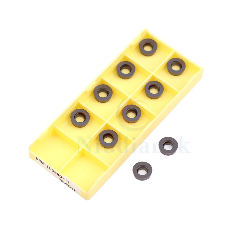 RPMT1003MO-TT NK9018 Milling Cutter Carbide Inserts CNC Lathe Cutting Tools Milling Turning Tool RPMT1003 , For Stainless Steel
RPMT1003MO-TT NK9018 Milling Cutter Carbide Inserts CNC Lathe Cutting Tools Milling Turning Tool RPMT1003 , For Stainless Steel