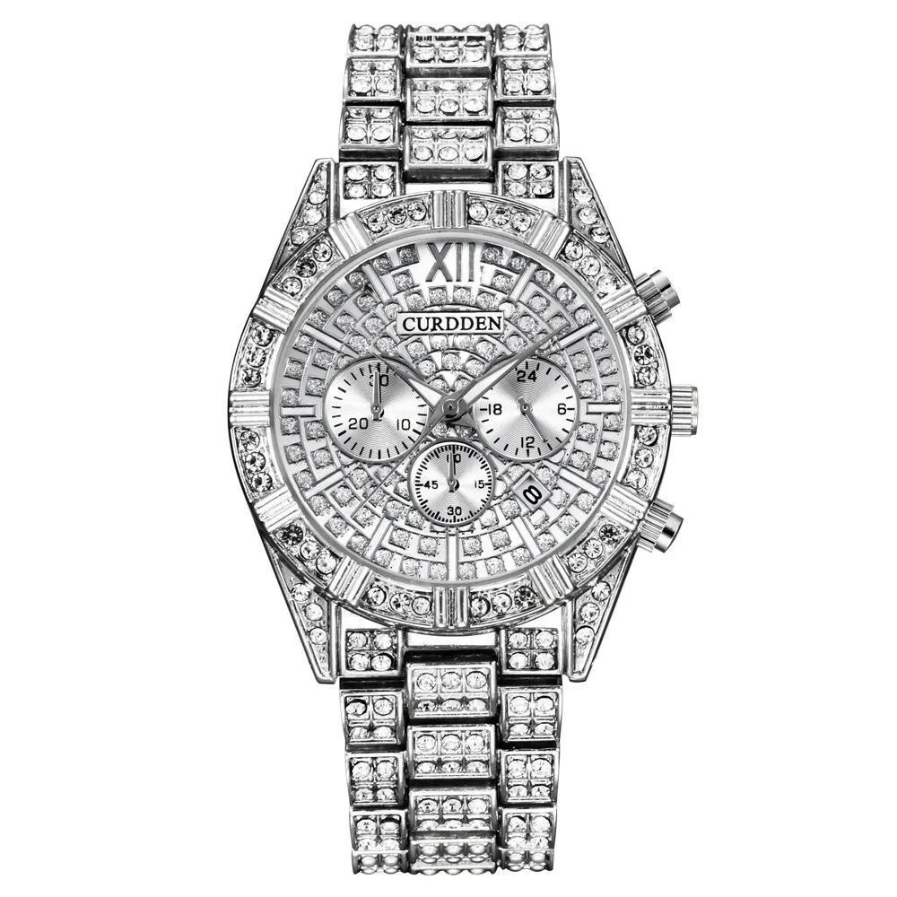 Business Steel Belt Calendar Watch Full Of Diamonds Wrist Watch Watch Men Women Relogio Masculino Stylish Business Steel Belt#04
Business Steel Belt Calendar Watch Full Of Diamonds Wrist Watch Watch Men Women Relogio Masculino Stylish Business Steel Belt#04