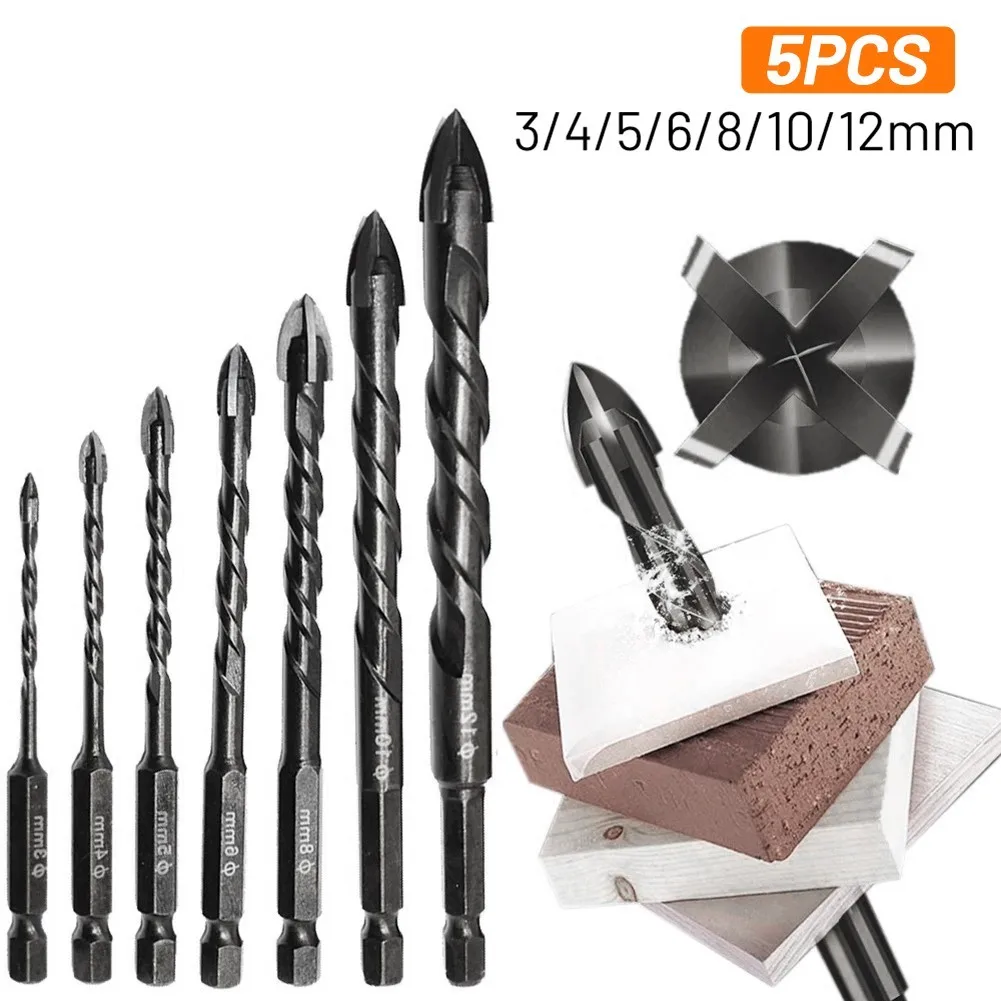 3-12mm Cross Hex Tile Three In One Drill Bits Hard Alloy Hand Electric Drills For Glass Wood Ceramic Hole Opener Triangle Tool
3-12mm Cross Hex Tile Three In One Drill Bits Hard Alloy Hand Electric Drills For Glass Wood Ceramic Hole Opener Triangle Tool