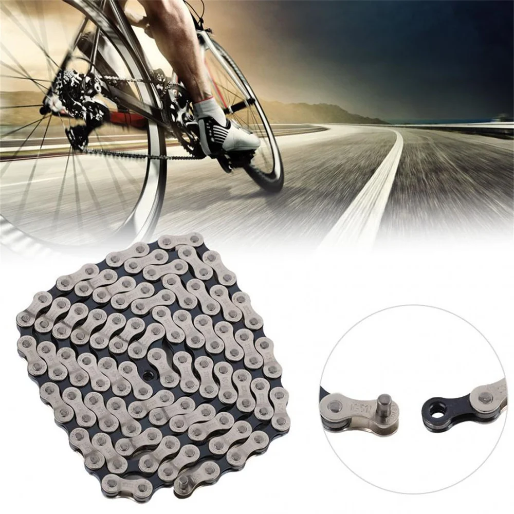 116 Links Wear-resistant Bicycle Chain 6 7 8 Speed Silver Mountain Road Bike Mtb Smooth Transmission Steel Chains Part Accessory
116 Links Wear-resistant Bicycle Chain 6 7 8 Speed Silver Mountain Road Bike Mtb Smooth Transmission Steel Chains Part Accessory
