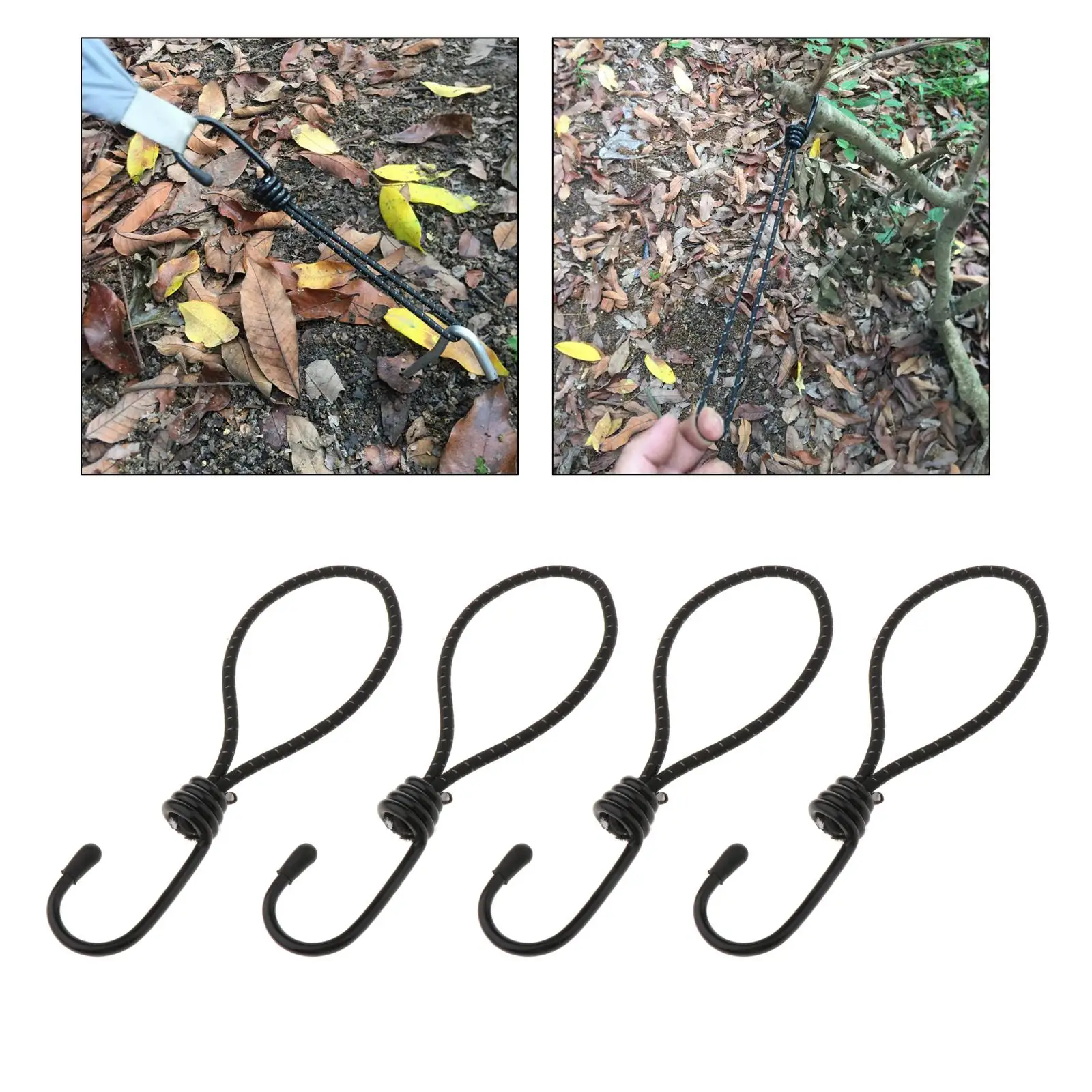 4Pcs Bungee Cord Elastic Stretch Rope Straps with Hook for Camping Tent Canopy Tarp Tie Downs Tents Accessories
4Pcs Bungee Cord Elastic Stretch Rope Straps with Hook for Camping Tent Canopy Tarp Tie Downs Tents Accessories