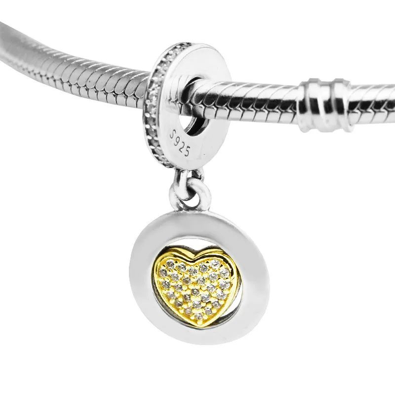 Signature Heart Clear CZ Golden Charms for Bracelets & Bangles DIY Jewelry Women 925 Sterling Silver Charms for Jewelry Making
Signature Heart Clear CZ Golden Charms for Bracelets & Bangles DIY Jewelry Women 925 Sterling Silver Charms for Jewelry Making