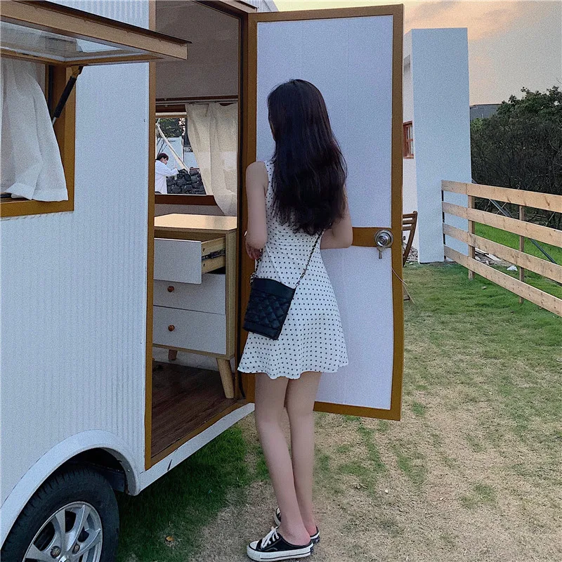 Women Holiday Sweet Kawaii Floral Mini Dress Summer Beach Dot Print Strap Dress Korean Chic Fashion Outdoor O-Neck Sundress 2021
Women Holiday Sweet Kawaii Floral Mini Dress Summer Beach Dot Print Strap Dress Korean Chic Fashion Outdoor O-Neck Sundress 2021