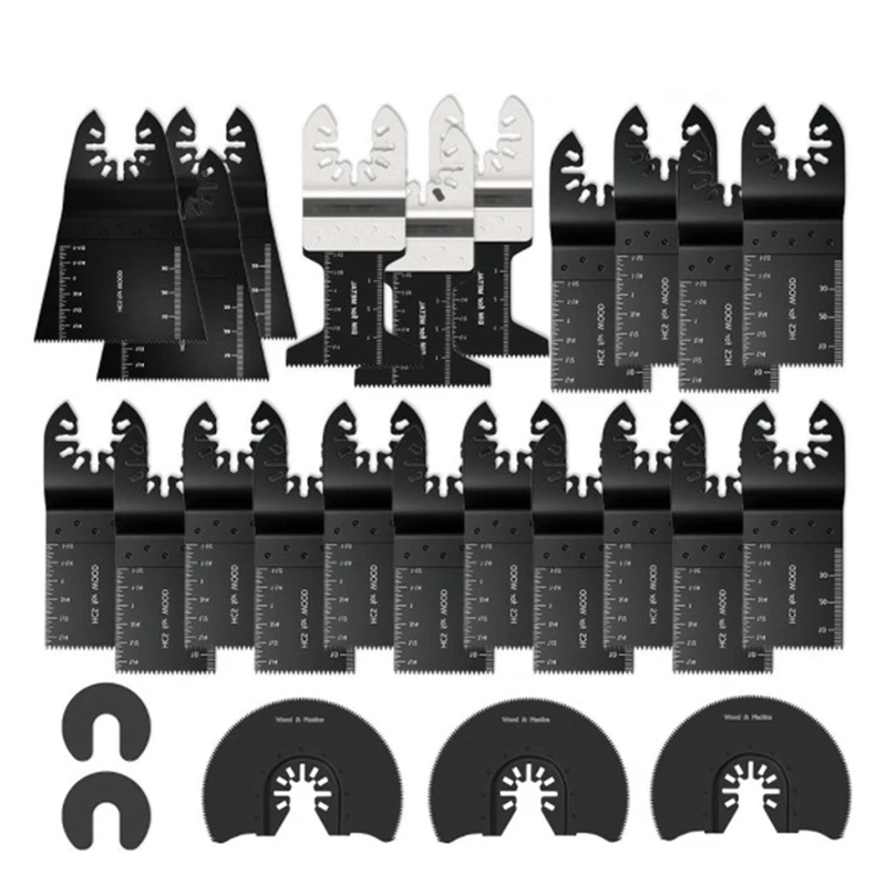 26Pcs Oscillating Tool Blades,Universal Oscillating Saw Blades,Metal Wood Multitool Blade,Quick Release Oscillating Tool
26Pcs Oscillating Tool Blades,Universal Oscillating Saw Blades,Metal Wood Multitool Blade,Quick Release Oscillating Tool