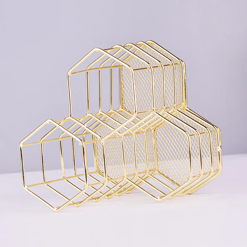 Nordic Style Hexagon Gold Iron Pen Holder Metal Pencil Holder Desk Accessories Office Organizer School Stationery
Nordic Style Hexagon Gold Iron Pen Holder Metal Pencil Holder Desk Accessories Office Organizer School Stationery