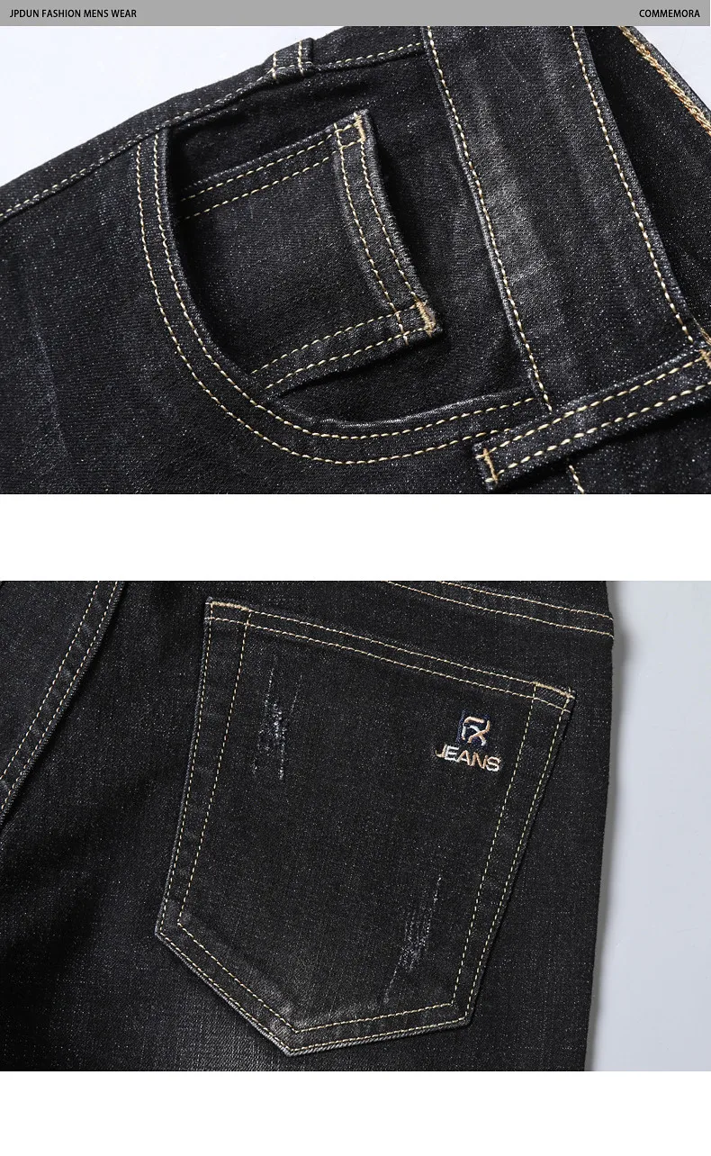 2020 Fall New Jeans Men's Straight Loose Elastic Thick Pants Youth Slim Business Casual Black Men's Pants
2020 Fall New Jeans Men's Straight Loose Elastic Thick Pants Youth Slim Business Casual Black Men's Pants