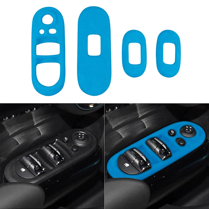 4PCS Suede Car Window Lifter Control Decorative Frame Panel Strip for BMW MINI Cooper F55 2015-2020 Car Styling Accessories
4PCS Suede Car Window Lifter Control Decorative Frame Panel Strip for BMW MINI Cooper F55 2015-2020 Car Styling Accessories