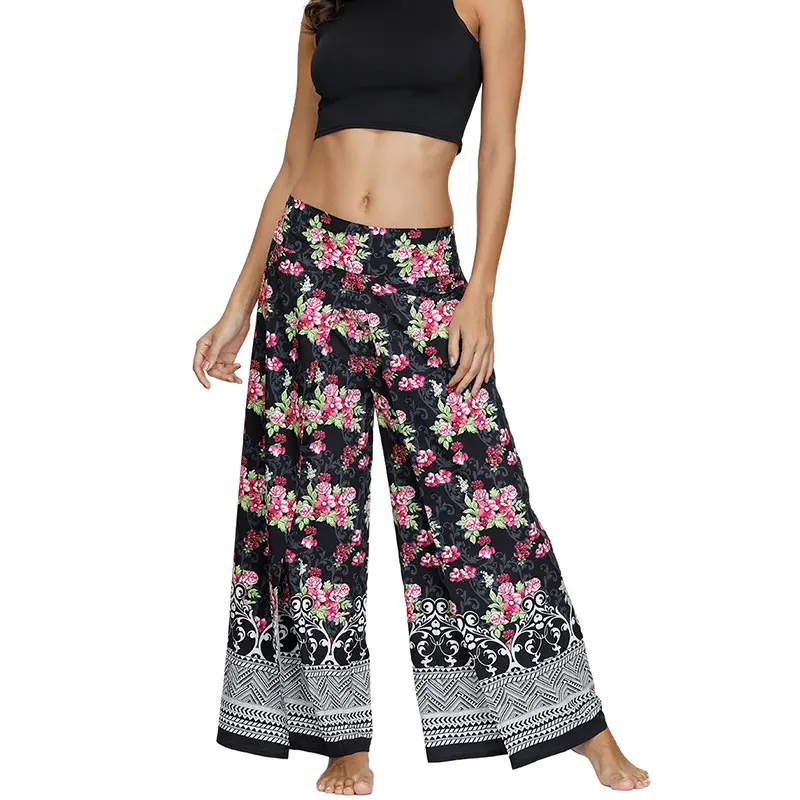 Summer Women Casual Big Flower Leggings Pants Print Flare Wide Leg Loose High Waist Leggings Trousers Harem Pants Casual Baggy 
Summer Women Casual Big Flower Leggings Pants Print Flare Wide Leg Loose High Waist Leggings Trousers Harem Pants Casual Baggy