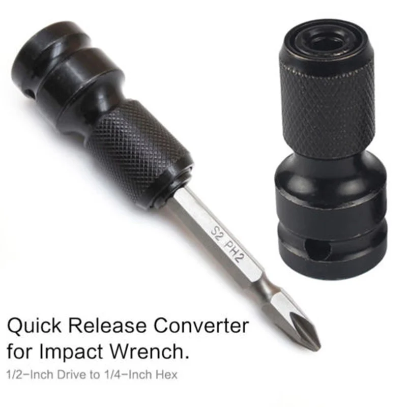 Wrench Socket Adapter Impact Drill Spanner Driver Converter 1/2 Inch Square To 1/4 Inch Hex Ratchet Socket
Wrench Socket Adapter Impact Drill Spanner Driver Converter 1/2 Inch Square To 1/4 Inch Hex Ratchet Socket