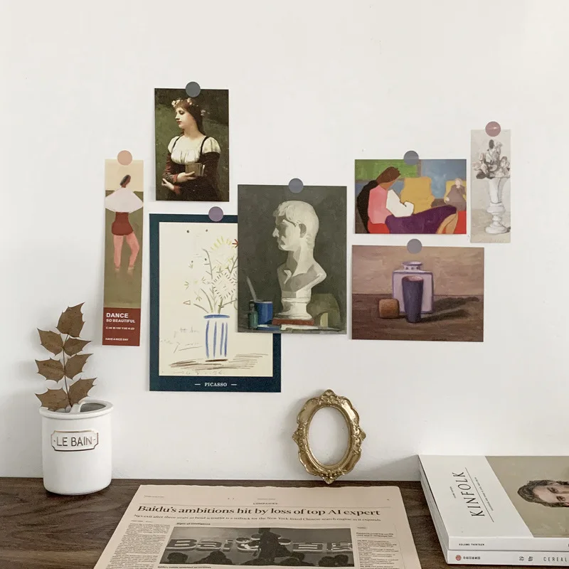 Ins Nordic Retro Art Card Famous Painting Series 7sheets Simplicity Photo Props Diy Creative Background Wall Decoration Postcard
Ins Nordic Retro Art Card Famous Painting Series 7sheets Simplicity Photo Props Diy Creative Background Wall Decoration Postcard