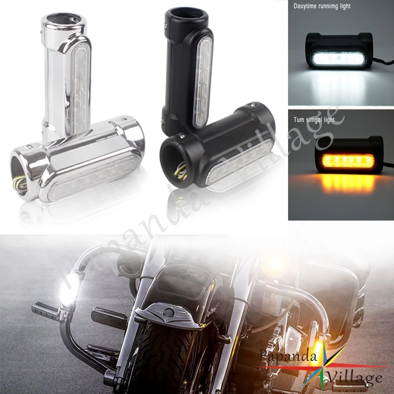 Motorcycle LED Highway Engine Guards Driving Indicators For Harley Electra Glide 1.25" Crash Bars Dual Light Turn Signal Lights
Motorcycle LED Highway Engine Guards Driving Indicators For Harley Electra Glide 1.25" Crash Bars Dual Light Turn Signal Lights