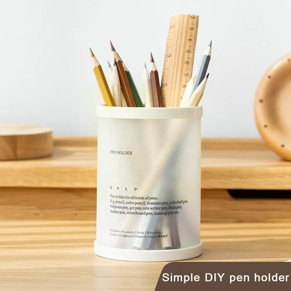 Round Pen Holder Ins Simple Diy Detachable Desktop Pen Storage Cosmetic Cylindrical Miscellaneous Stationery N2x2
Round Pen Holder Ins Simple Diy Detachable Desktop Pen Storage Cosmetic Cylindrical Miscellaneous Stationery N2x2