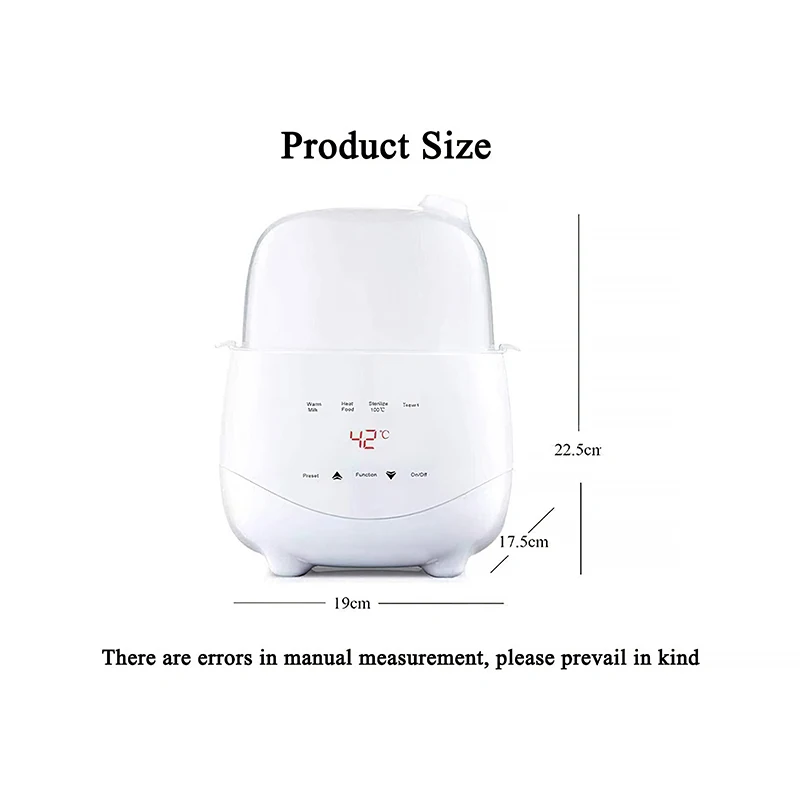 White, PP, Durable, Practical, Convenient Baby Bottle Warmer Sterilizer Breast Milk Warmer Steam Sterilizer
White, PP, Durable, Practical, Convenient Baby Bottle Warmer Sterilizer Breast Milk Warmer Steam Sterilizer