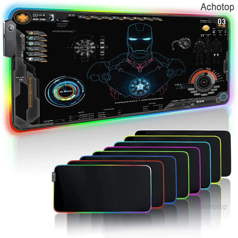 Ironmans RGB Luminous Gaming Mouse Pad Large Computer Mouse Pad Gamer XXL Mousepad Backlight Mause Pad PC Keyboard Desk Mat
Ironmans RGB Luminous Gaming Mouse Pad Large Computer Mouse Pad Gamer XXL Mousepad Backlight Mause Pad PC Keyboard Desk Mat