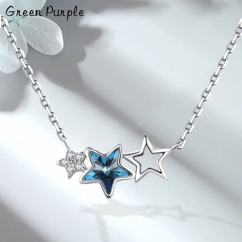 Real 100% S925 Sterling Silver Star Crystal Pendant Necklace Charms Cubic Zircon Necklaces For Women Gift Party Fine Jewelry
Real 100% S925 Sterling Silver Star Crystal Pendant Necklace Charms Cubic Zircon Necklaces For Women Gift Party Fine Jewelry