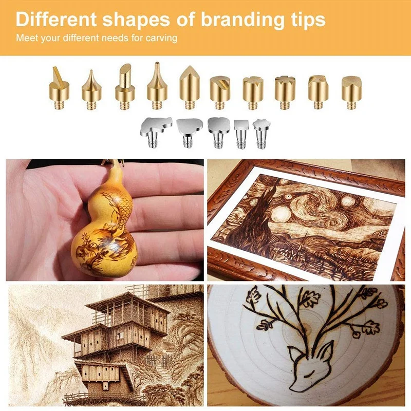 50 Pcs Soldering Iron Kit Wood Burning Pyrography Pen Kit, Adjustable Temperature Welding Tool Hot
50 Pcs Soldering Iron Kit Wood Burning Pyrography Pen Kit, Adjustable Temperature Welding Tool Hot