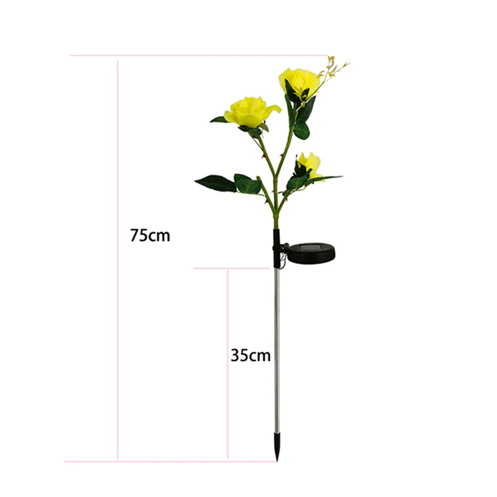 LED Solar Rose Flower Light Waterproof Garden Landscape Lamp Outdoor Lawn Lamp Home Decorative Flower Night Lights 5 Colors
LED Solar Rose Flower Light Waterproof Garden Landscape Lamp Outdoor Lawn Lamp Home Decorative Flower Night Lights 5 Colors