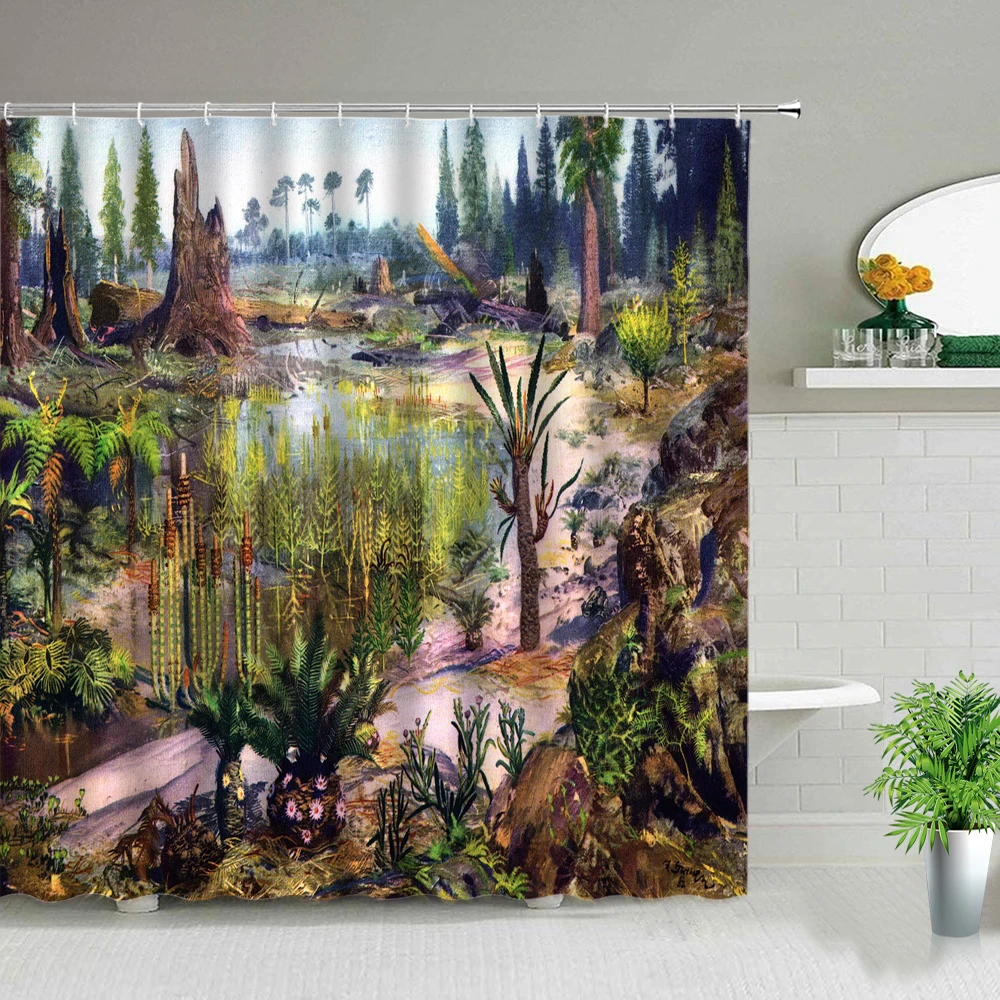 Oil Painting Landscape Bathroom Fabric Shower Curtains Dream Forest Rural Farm Scenery Cloth Curtain Set Bath Screen With Hooks
Oil Painting Landscape Bathroom Fabric Shower Curtains Dream Forest Rural Farm Scenery Cloth Curtain Set Bath Screen With Hooks