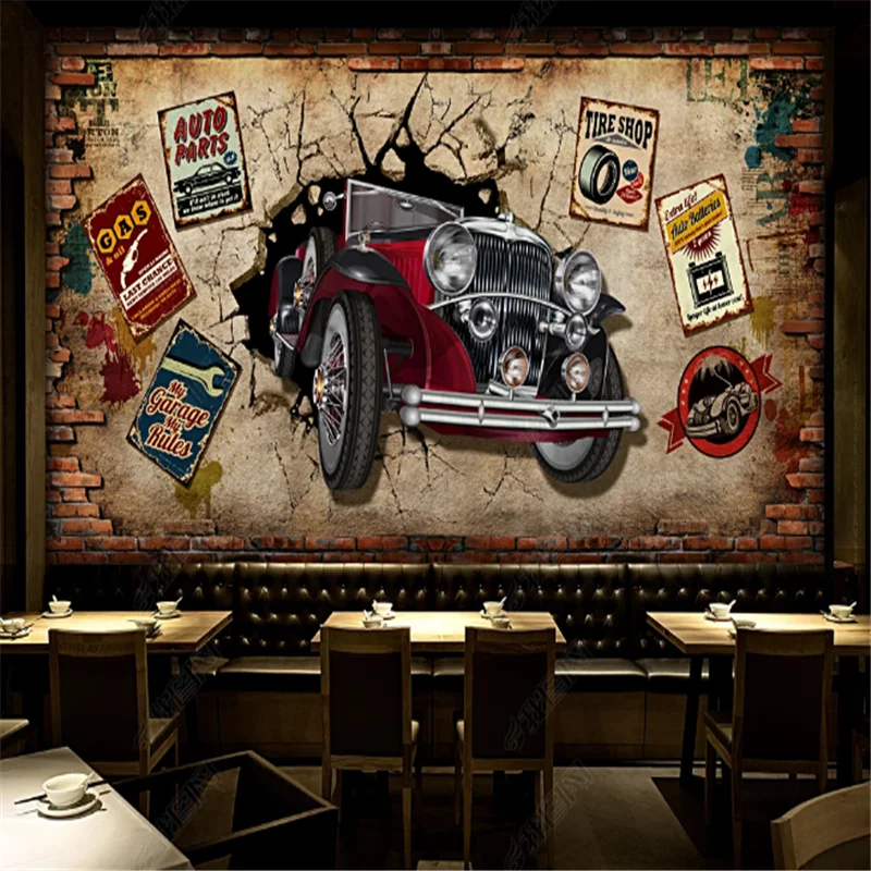 Modern European and American Wallpapers Industrial Decoration Cars Breaking The Wall Mural 3D Bar KTV Background Wall Paper
Modern European and American Wallpapers Industrial Decoration Cars Breaking The Wall Mural 3D Bar KTV Background Wall Paper