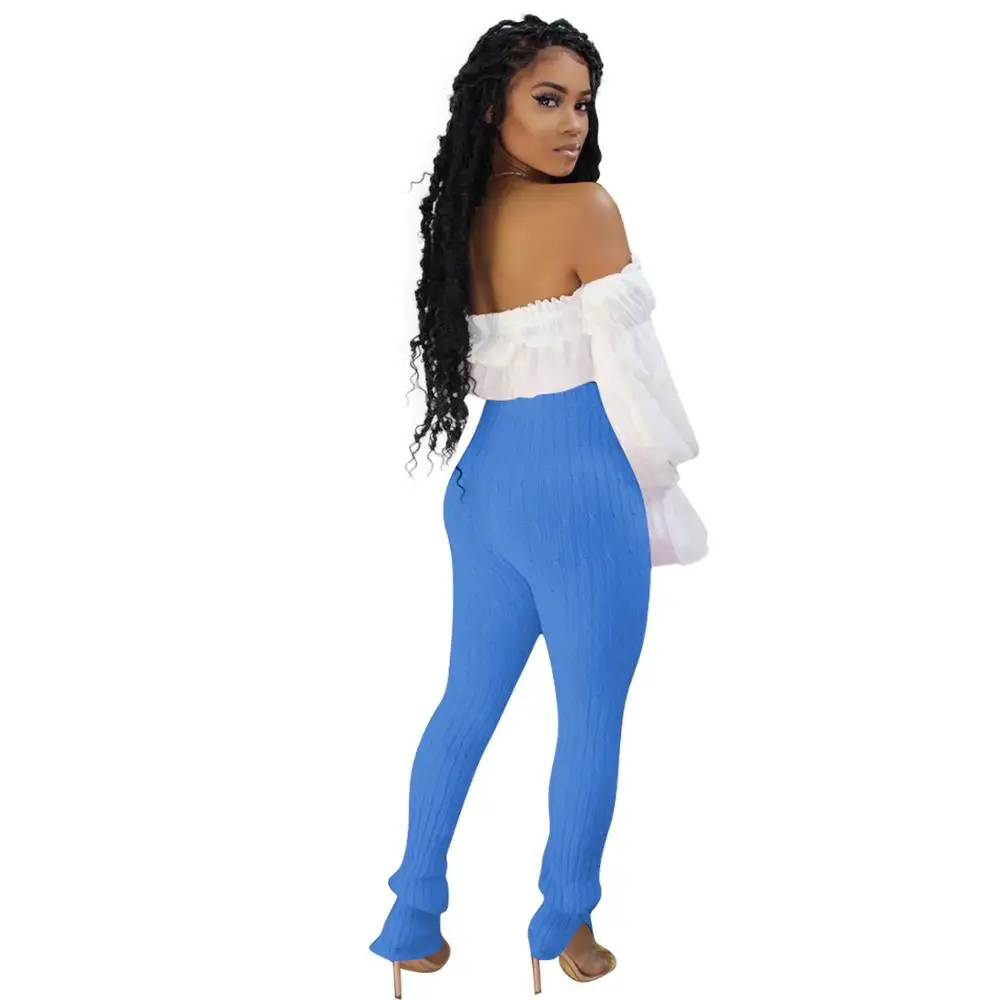 women two piece sets flare leggings joggers pants high wait split bell bottom knitted trousers sweatpants and crop top suits
women two piece sets flare leggings joggers pants high wait split bell bottom knitted trousers sweatpants and crop top suits