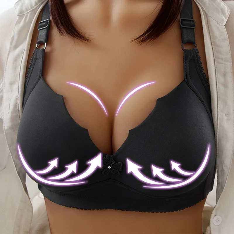Sexy Push Up Bra Front Closure Solid Color Brassiere Wireless Bralette Breast Seamless Bras For Women Underwear Plus Size 36-46
Sexy Push Up Bra Front Closure Solid Color Brassiere Wireless Bralette Breast Seamless Bras For Women Underwear Plus Size 36-46