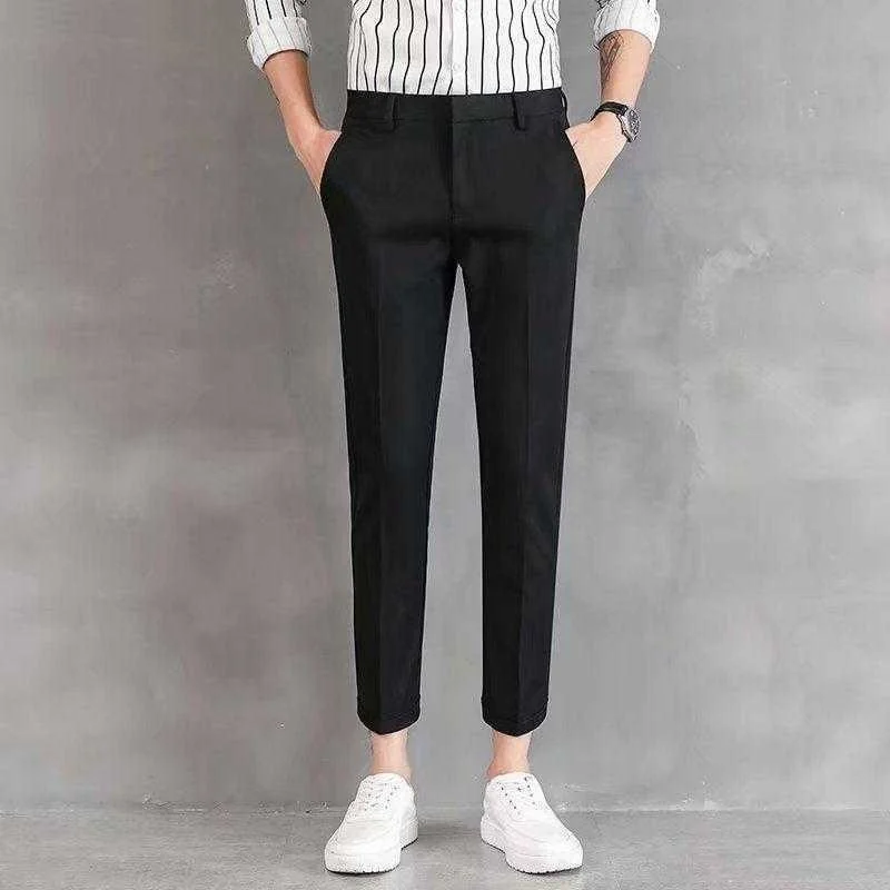 Trousers men's 9-point suit pants business casual small foot thin suit pants Korean slim 9-point trend summer
Trousers men's 9-point suit pants business casual small foot thin suit pants Korean slim 9-point trend summer