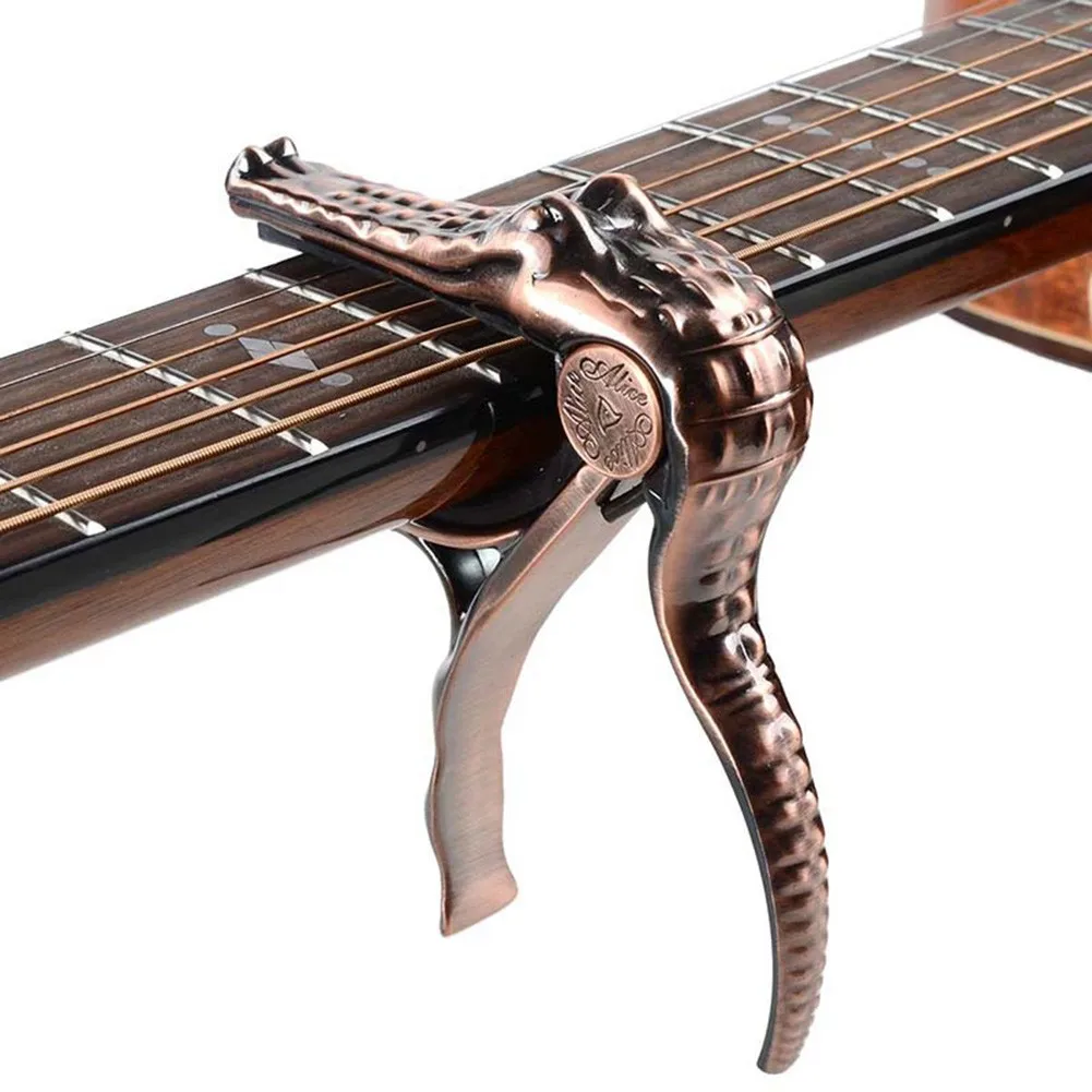 Alice Guitar Capo Trigger Metal Crocodile Metal Crocodile Head Design For Acoustic Electric Classical Musical Instruments Access
Alice Guitar Capo Trigger Metal Crocodile Metal Crocodile Head Design For Acoustic Electric Classical Musical Instruments Access