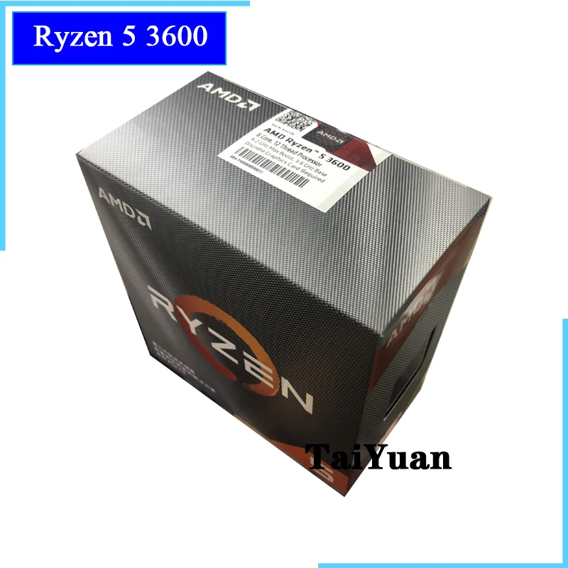 Фото Процессор AMD Ryzen 5 3600 3 6 ГГц ядерный процессор с двенадцатью потоками 7NM 65 Вт L3 = 32 МБ