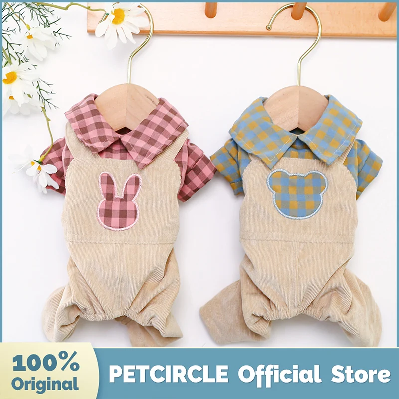 Одежда для собак PETCIRCLE, клетчатый комбинезон с медведем/Кроликом, для маленьких собак, всесезонный, щенок, домашнее животное, кот, милый кост...
Одежда для собак PETCIRCLE, клетчатый комбинезон с медведем/Кроликом, для маленьких собак, всесезонный, щенок, домашнее животное, кот, милый кост...