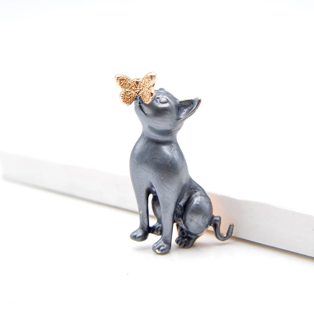 Enamel Cat And Butterfly Brooches For Women Fashion Animal Pin Wedding Pin Kitty Jewelry
Enamel Cat And Butterfly Brooches For Women Fashion Animal Pin Wedding Pin Kitty Jewelry