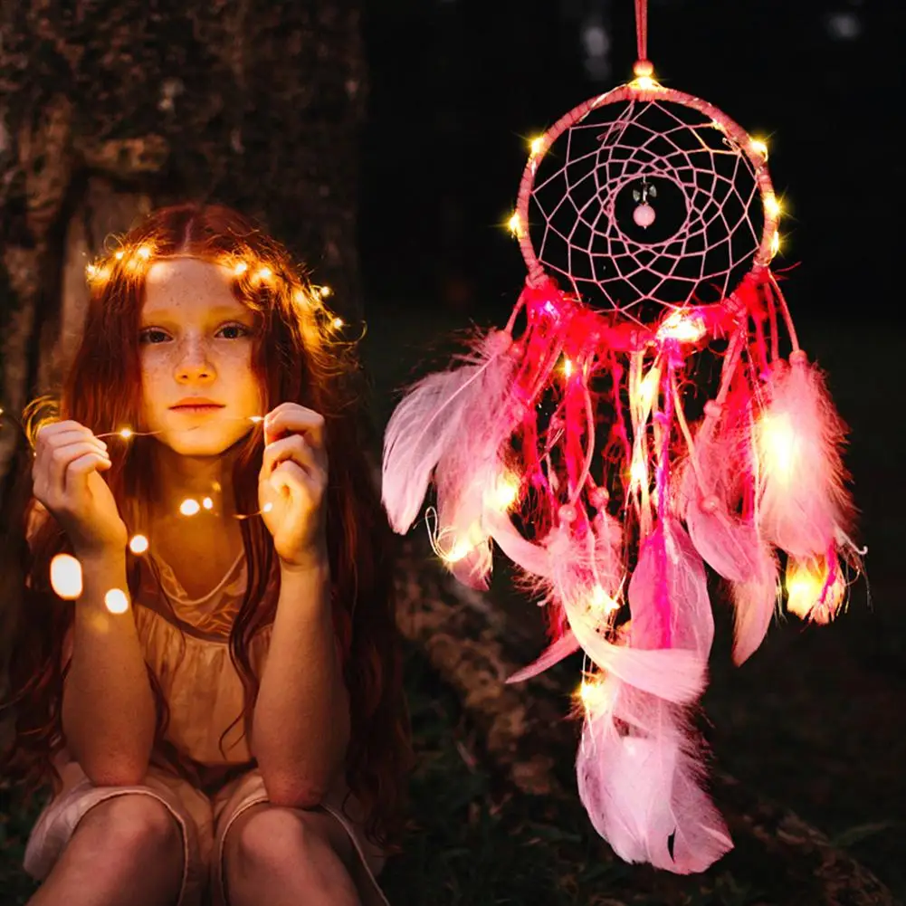 LED String Light Feather Durable Dream Catcher Decorative Hanging Light for Bedroom Living Room Decor
LED String Light Feather Durable Dream Catcher Decorative Hanging Light for Bedroom Living Room Decor