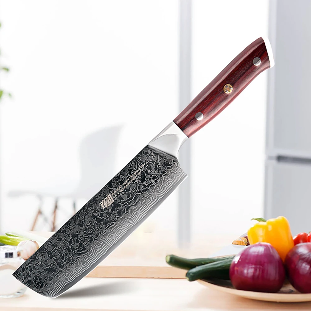 XSG 6.5 Inch Professional Nakiri Knife 67 Layers Damascus Super Steel AUS10 Sharp Cook Knife For Meat Japanese Kitchen Knife
XSG 6.5 Inch Professional Nakiri Knife 67 Layers Damascus Super Steel AUS10 Sharp Cook Knife For Meat Japanese Kitchen Knife
