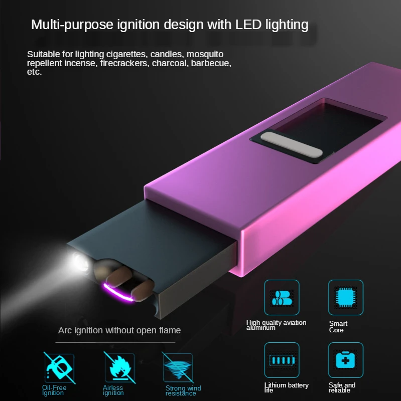 Arc Igniter USB Charging Lighter LED Lighting Function BBQ Kitchen Pulsed Arc Ignition Gun
Arc Igniter USB Charging Lighter LED Lighting Function BBQ Kitchen Pulsed Arc Ignition Gun