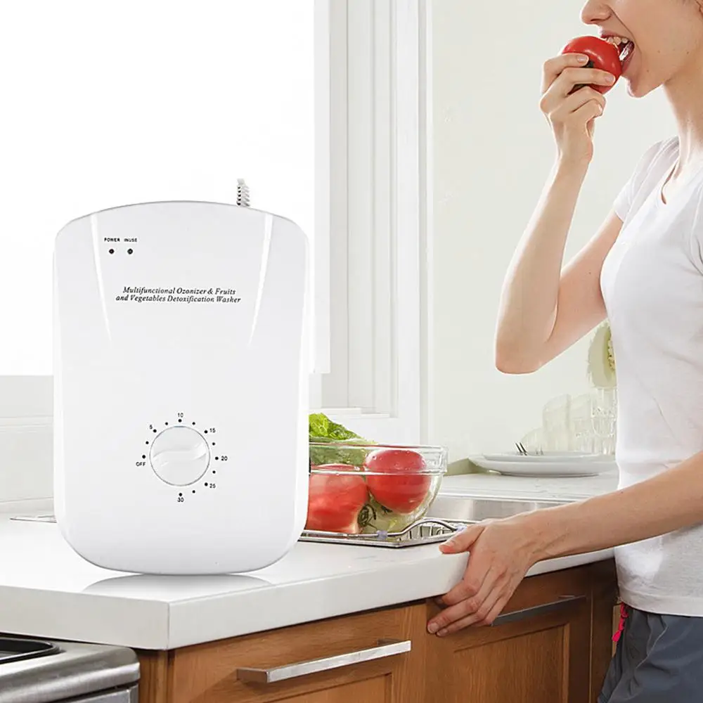 Portable Ozone Generator 400mg/h Air Purifier Ozonator Home Water Fruit Vegetables Food Sterilizer Freshening System
