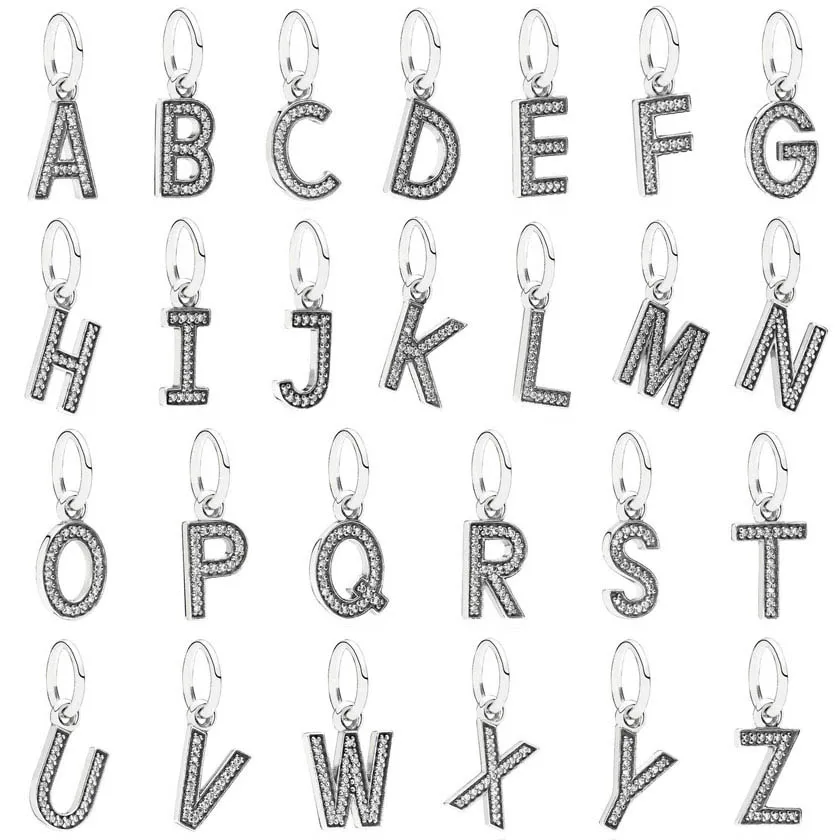 100% 925 Sterling Silver A-Z 26 English Letter Charm Beads Fit Snake Dangle Charms Bracelet Jewelry Accessories Gift
100% 925 Sterling Silver A-Z 26 English Letter Charm Beads Fit Snake Dangle Charms Bracelet Jewelry Accessories Gift