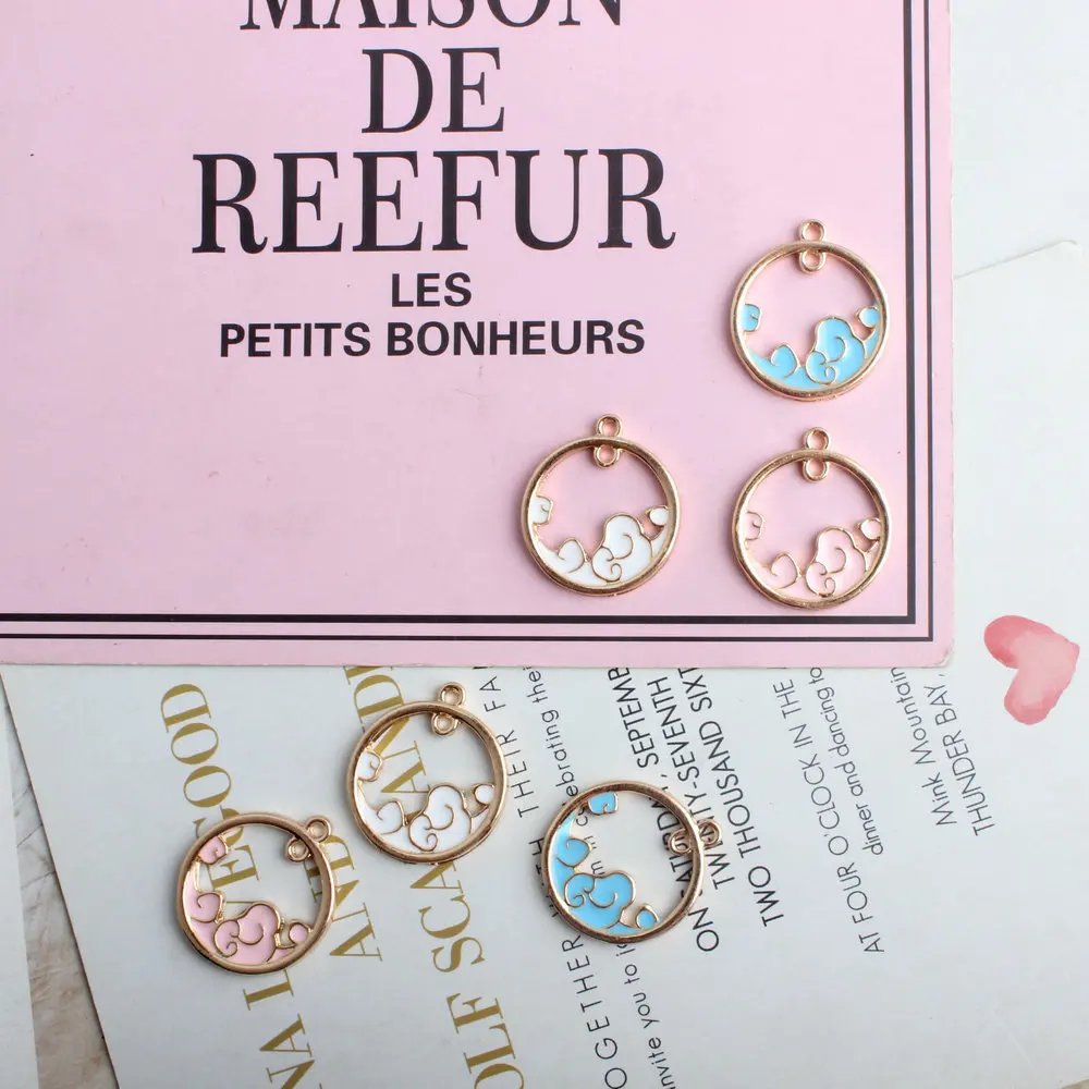 10pcs Waves Oil Drop Enamel Pendant DIY Necklace Accessories Waves In The Circle Charms for Bracelet Jewelry Making Dropshipping
10pcs Waves Oil Drop Enamel Pendant DIY Necklace Accessories Waves In The Circle Charms for Bracelet Jewelry Making Dropshipping